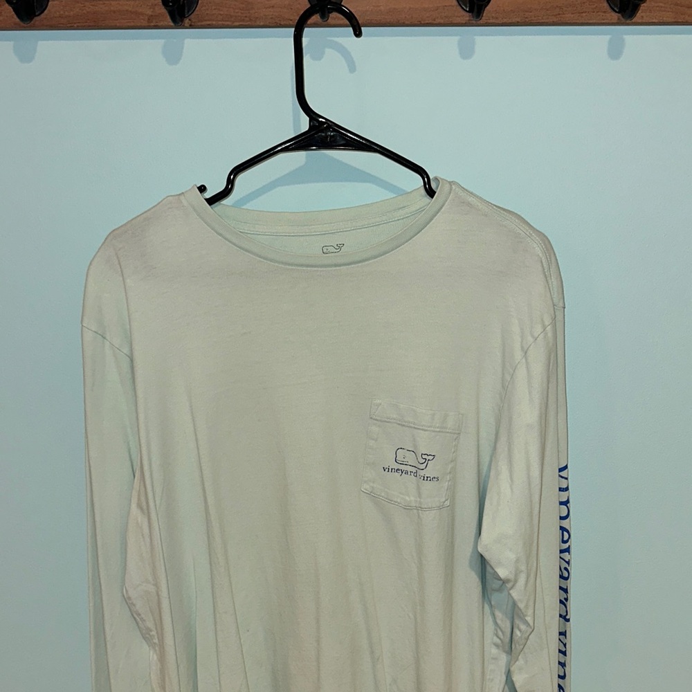 Vineyard Vines Men's Soft Blue Long Sleeve Tee